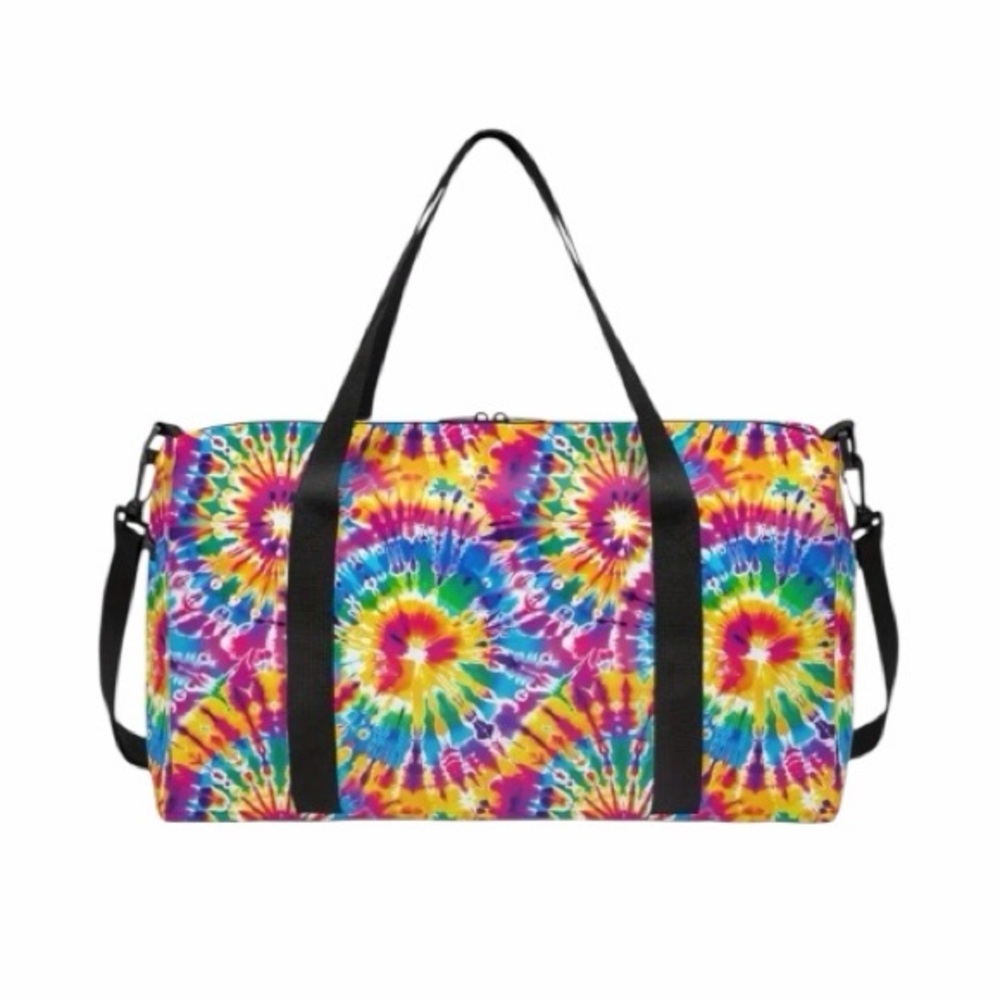 Vibrant Tie-Dye Travel Duffel Bag-Colorful New